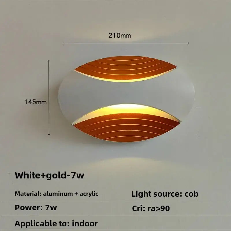 Black Ribbed LED Lamp
