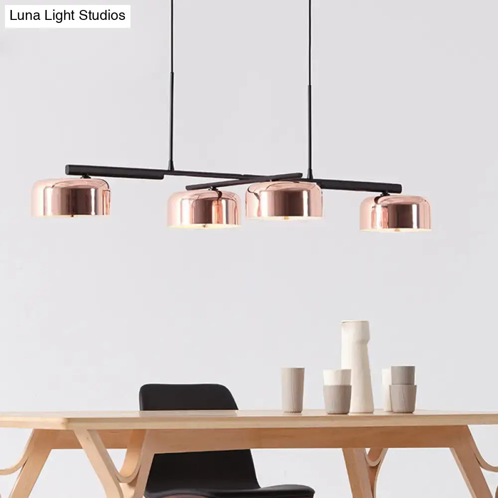 Black Rose Gold Island Lamp