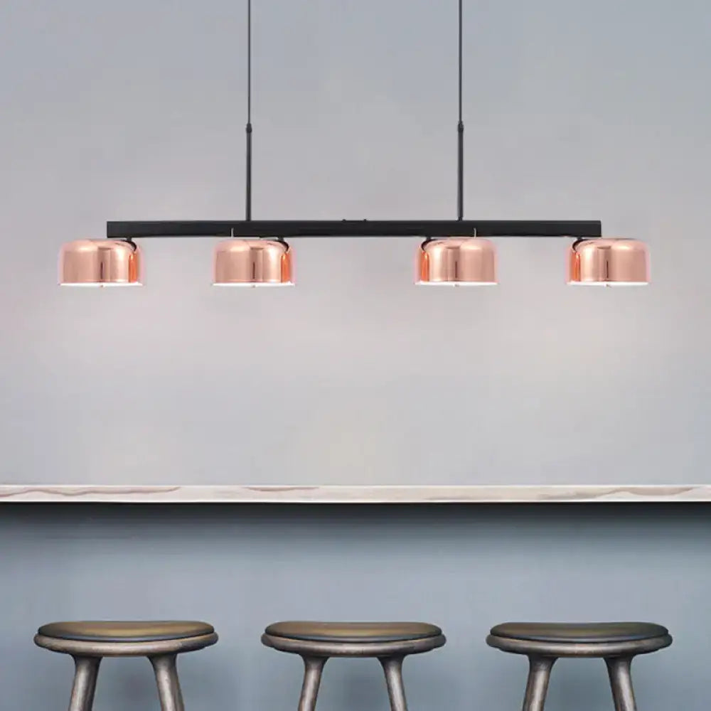 Black Rose Gold Island Lamp