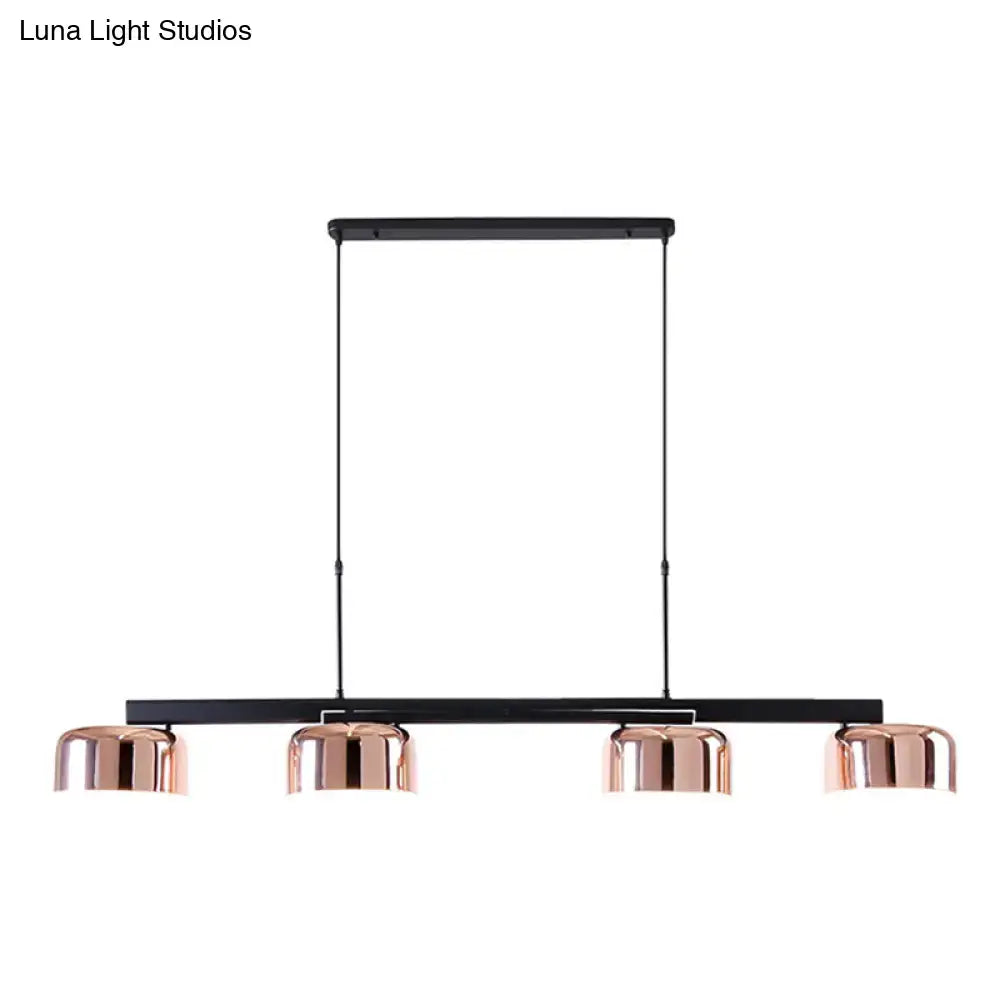 Black Rose Gold Island Lamp