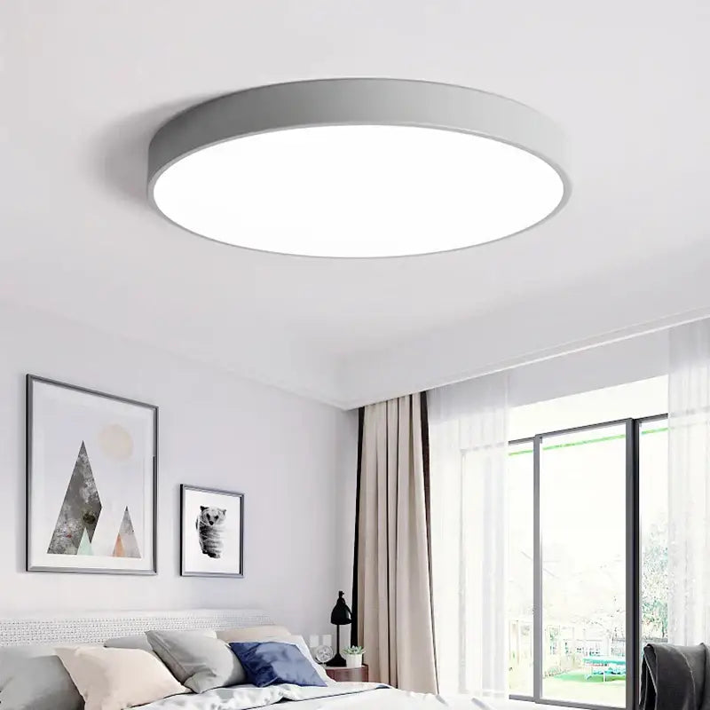 Black Dimmable LED Ceiling Light For Bedrooms