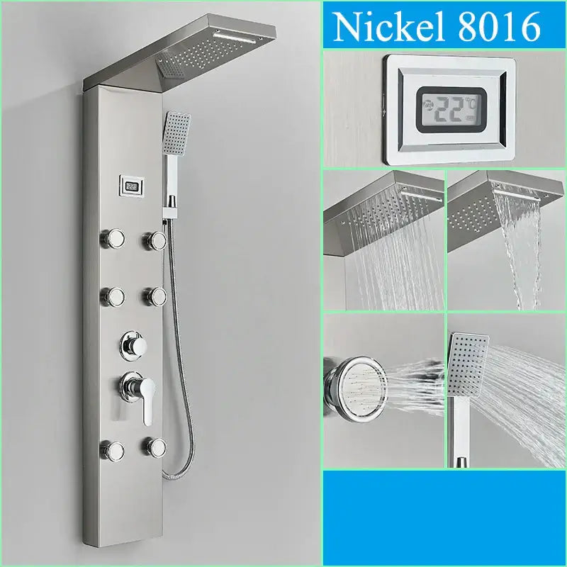 Black Shower Panel System