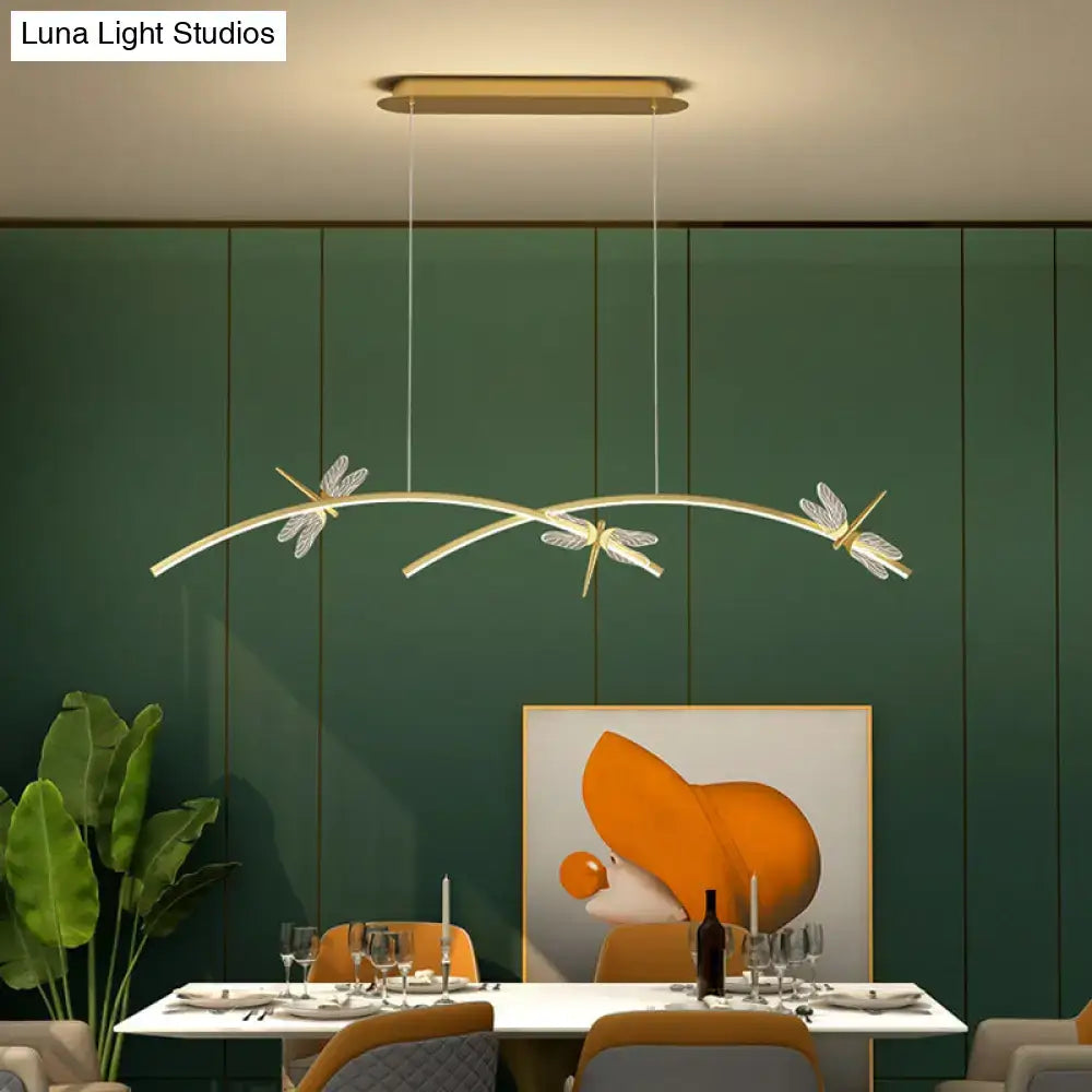 Black Linear LED Pendant