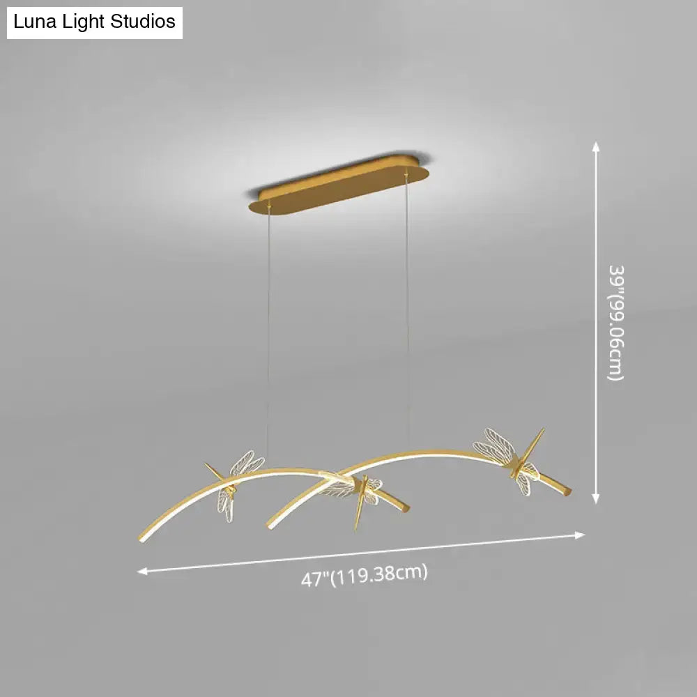 Black Linear LED Pendant