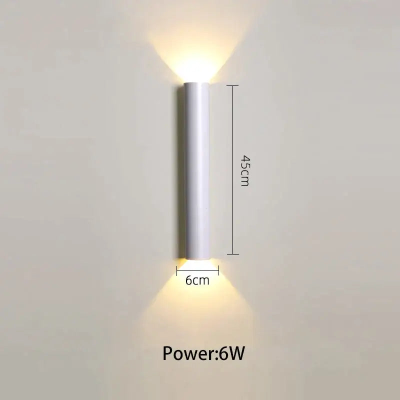 Black Modern LED Sconce Dual-Directional Light