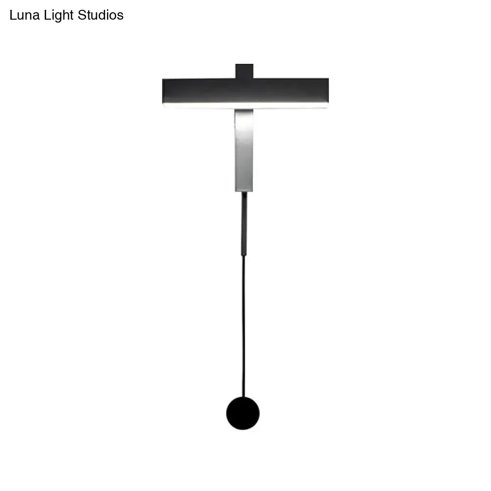 Black Adjustable Wall Lamp Versatile Arm Design