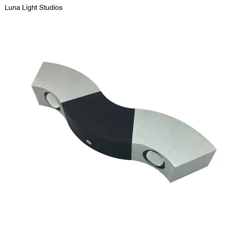 Black Modern Multi-Color LED Wall Sconce