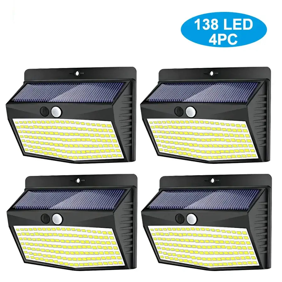 Black Solar Security Light