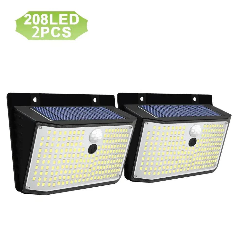 Black Solar Security Light
