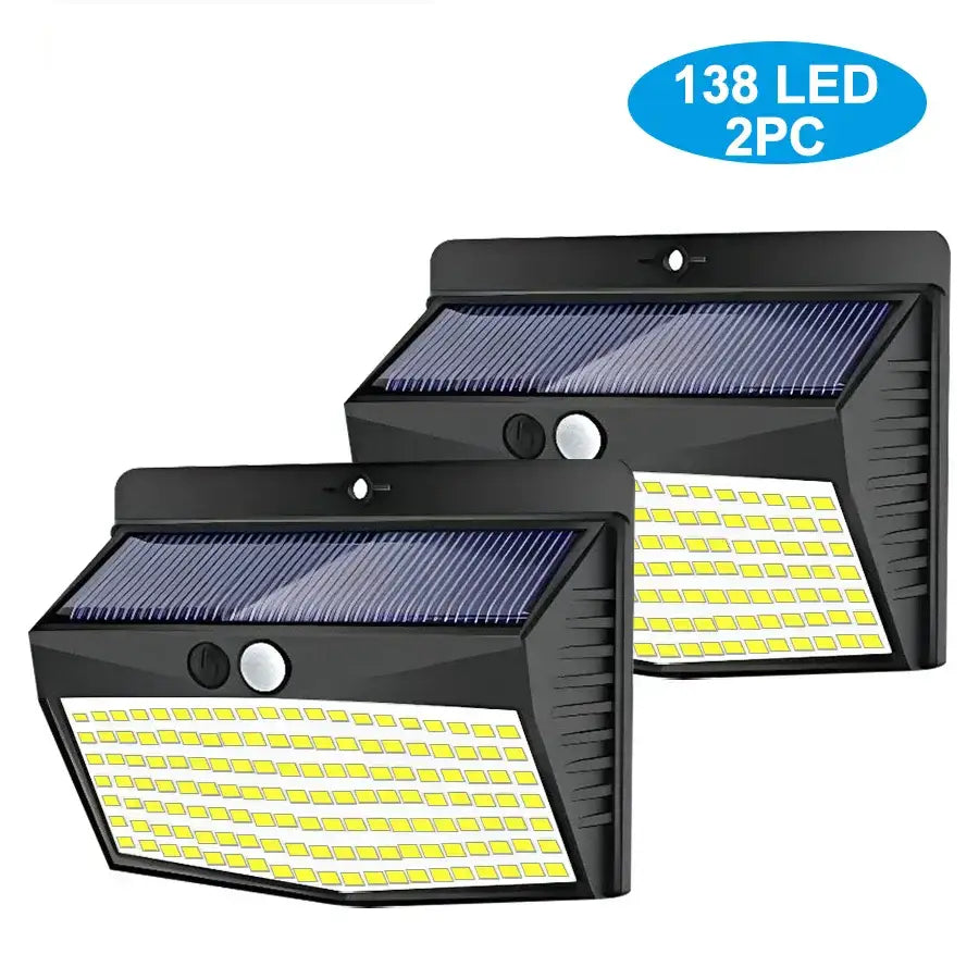 Black Solar Security Light