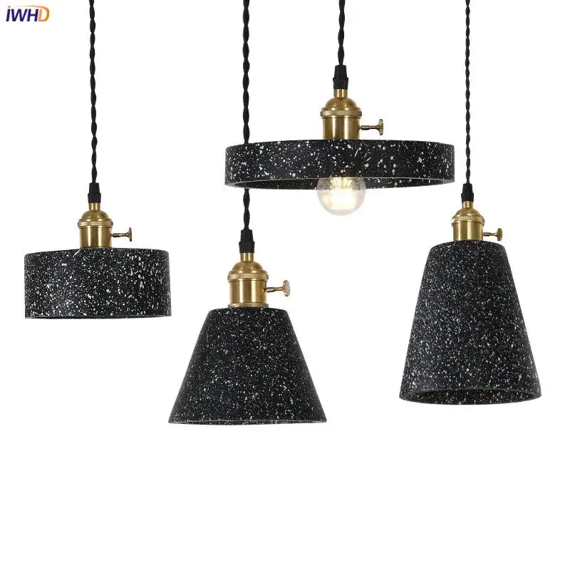 Black Cement Pendant Lamp