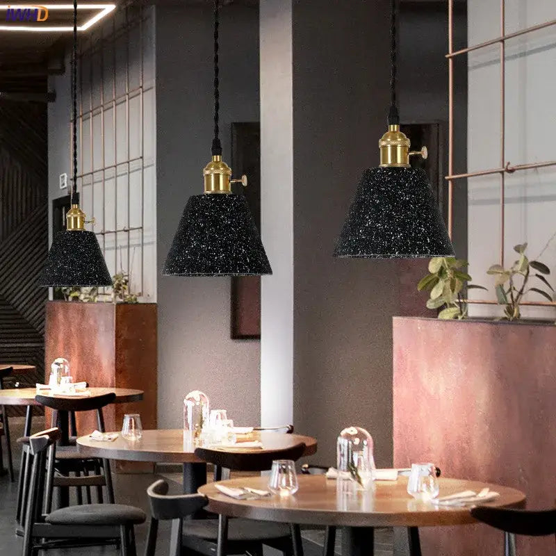 Black Cement Pendant Lamp