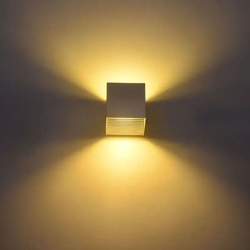 Black Square LED Wall Lamp