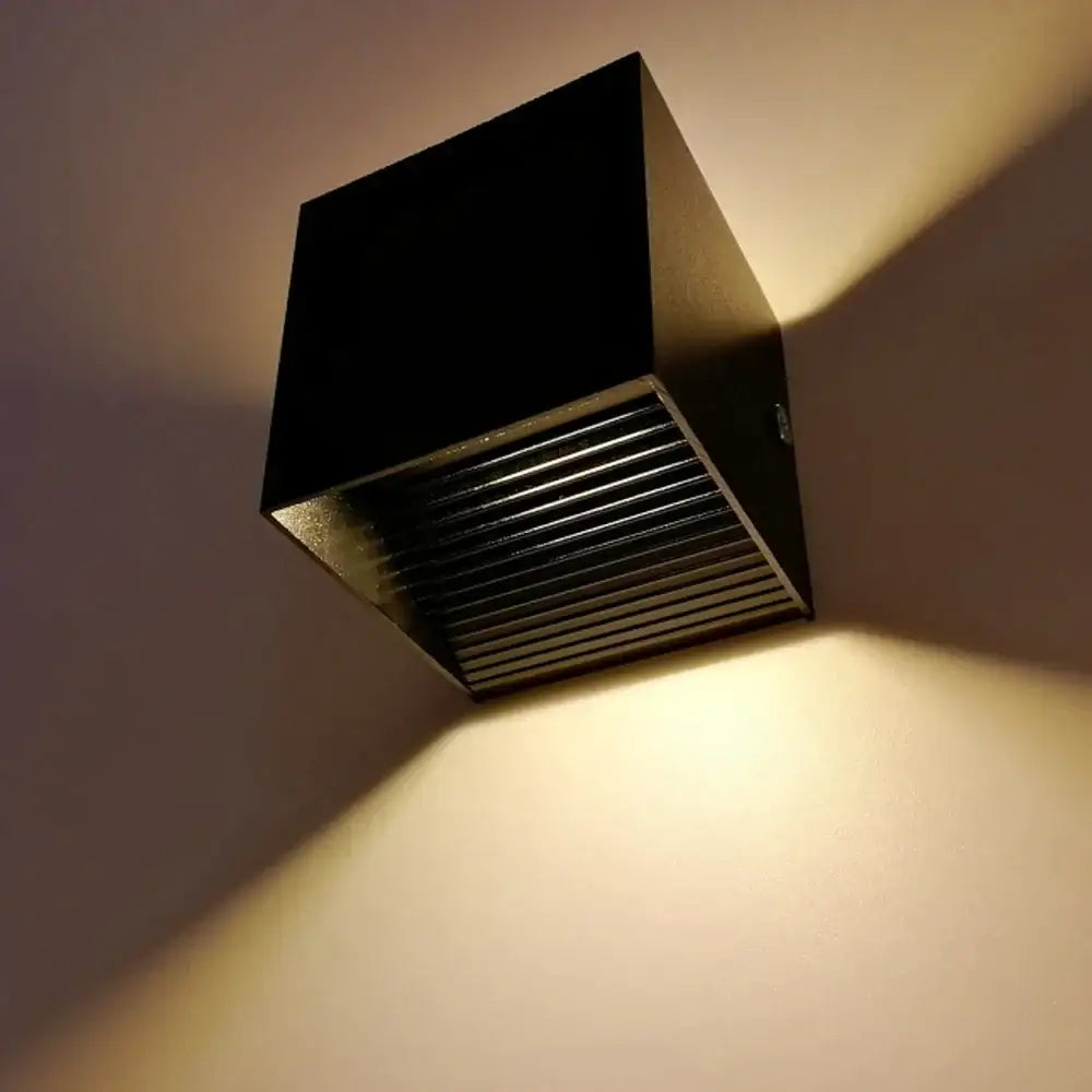 Black Square LED Wall Lamp