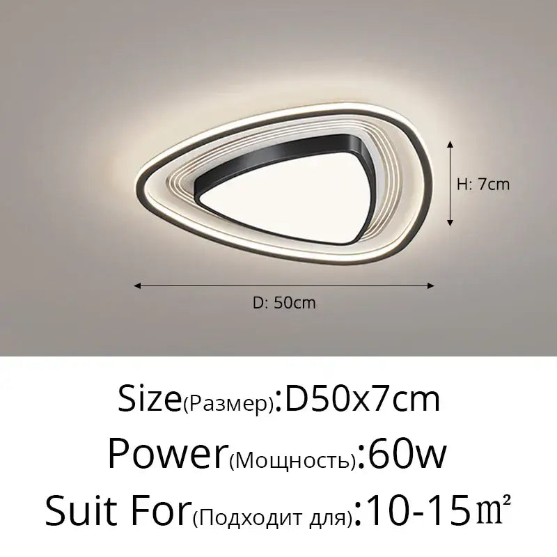 Black Square Dimmable Light