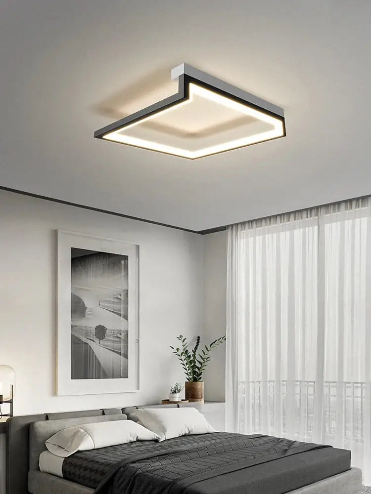 Black Square Smart Chandelier