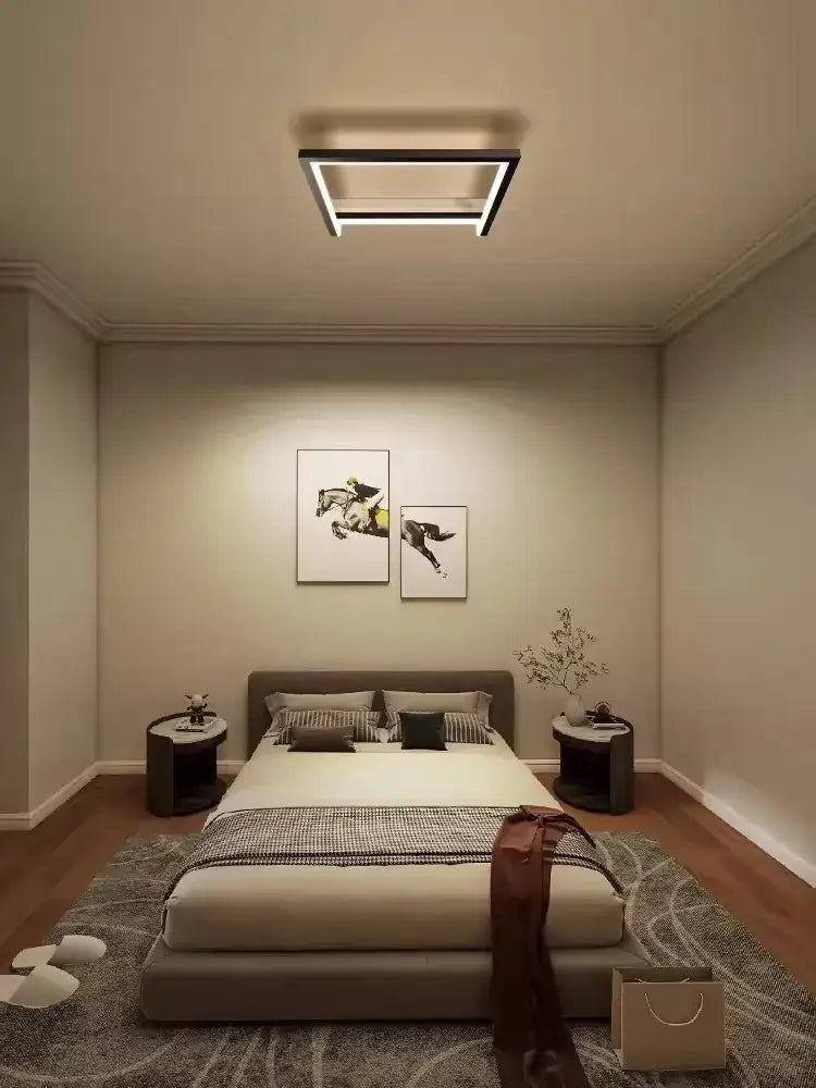 Black Square Smart Chandelier