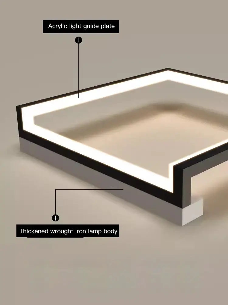 Black Square Smart Chandelier
