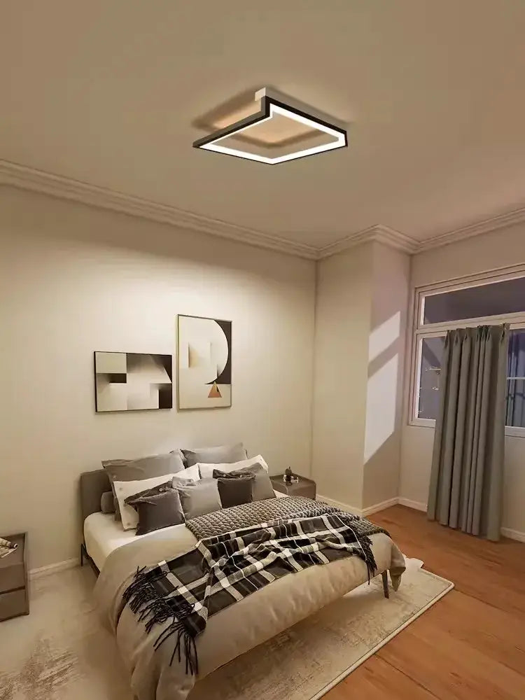 Black Square Smart Chandelier