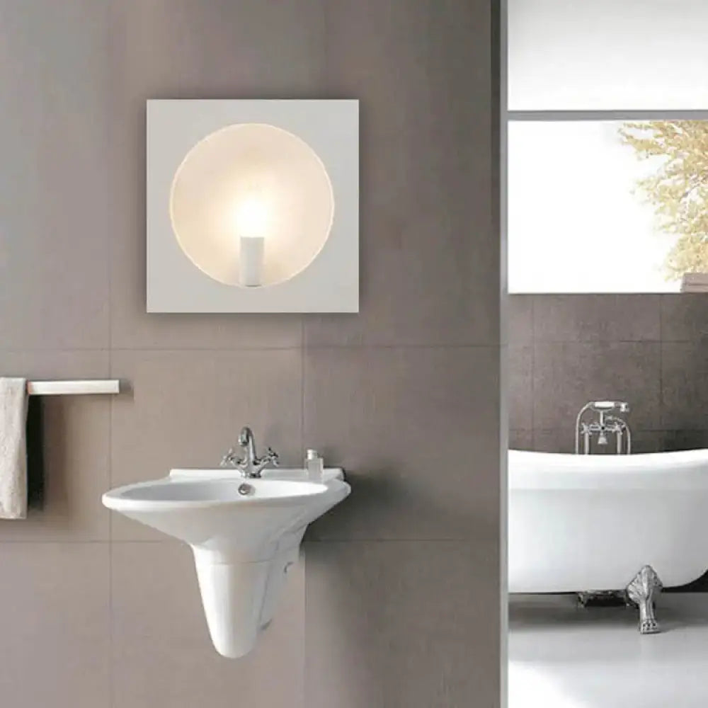 Black Square Glass Sconce