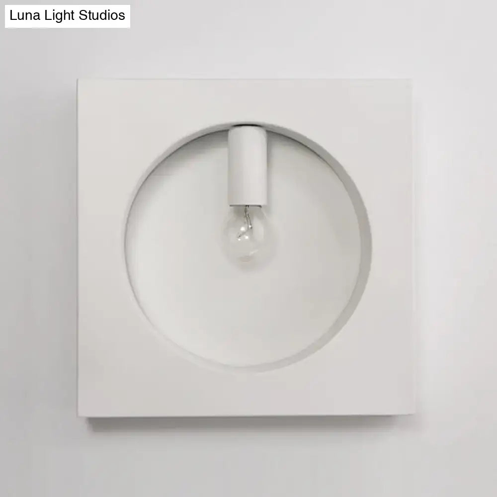 Black Square Glass Sconce
