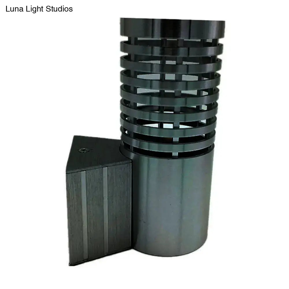 Black Stacked Ring Sconce
