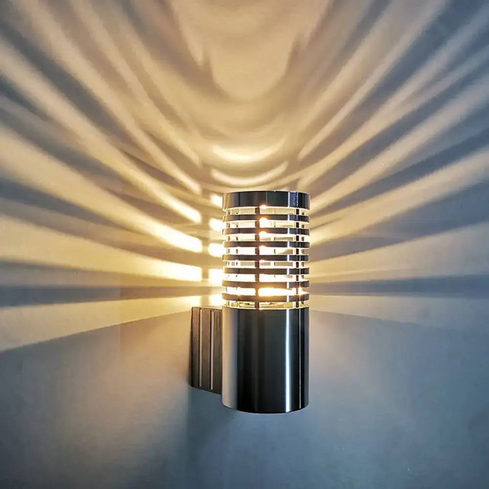 Black Stacked Ring Sconce