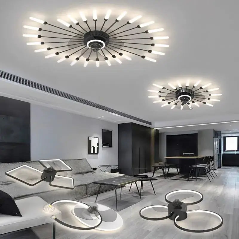 Black Starburst Ceiling Fan