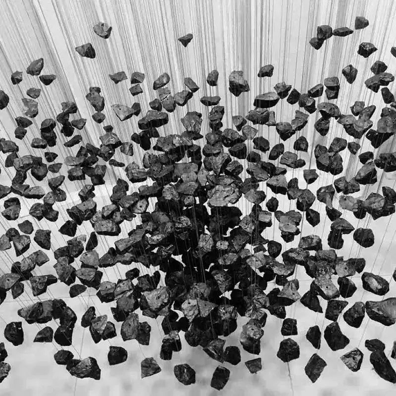 Black Stone Crystal Chandelier
