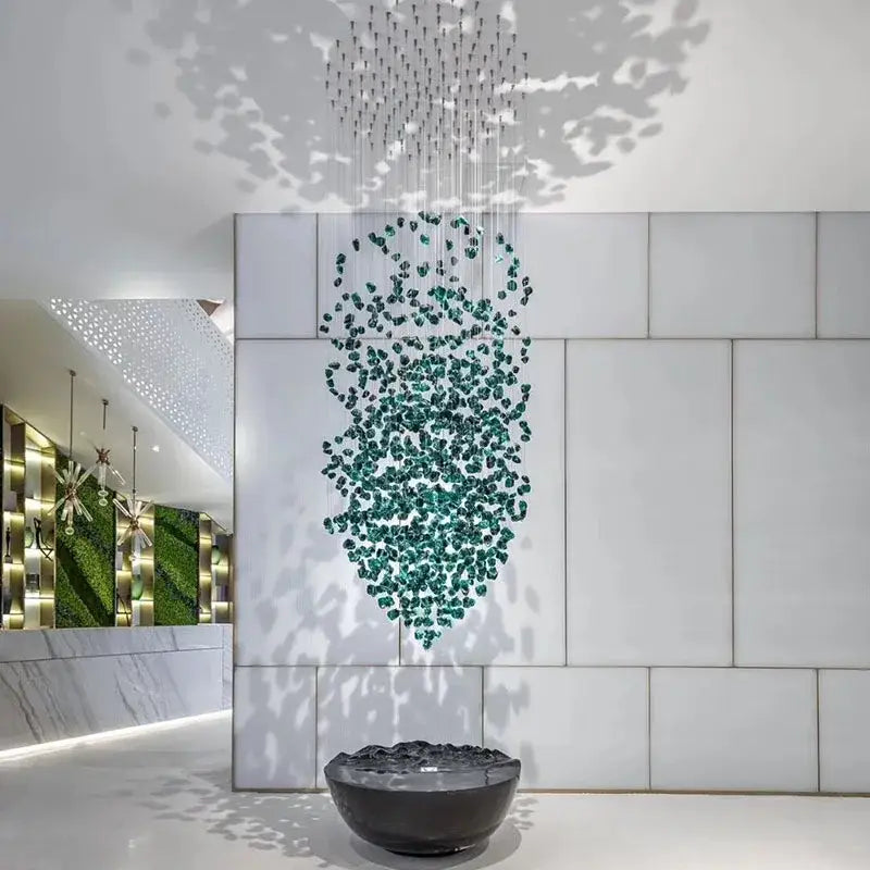 Black Stone Crystal Chandelier