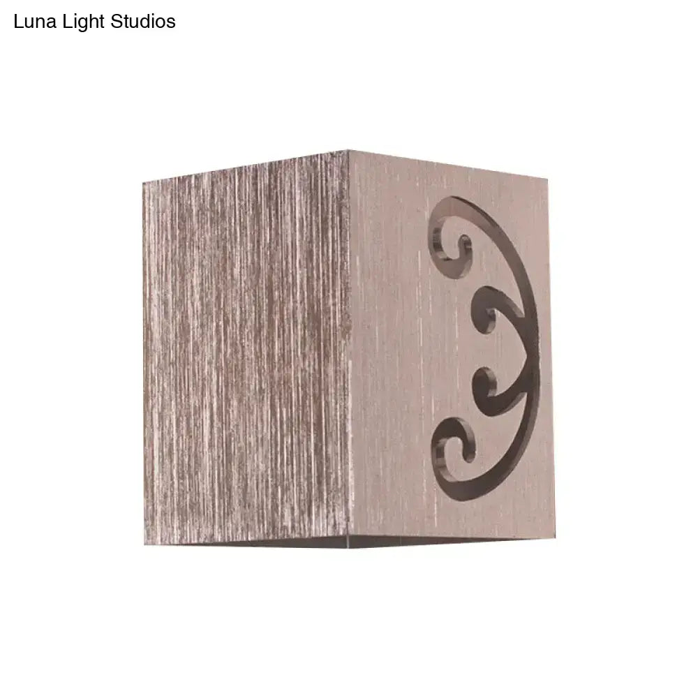 Black Swirl LED Sconce