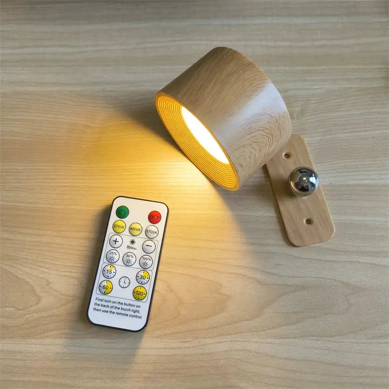 Black LED USB Wall Lamp