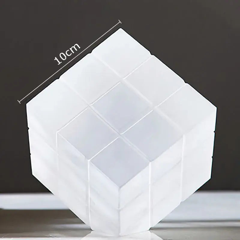 Black Crystal Cube Ornament