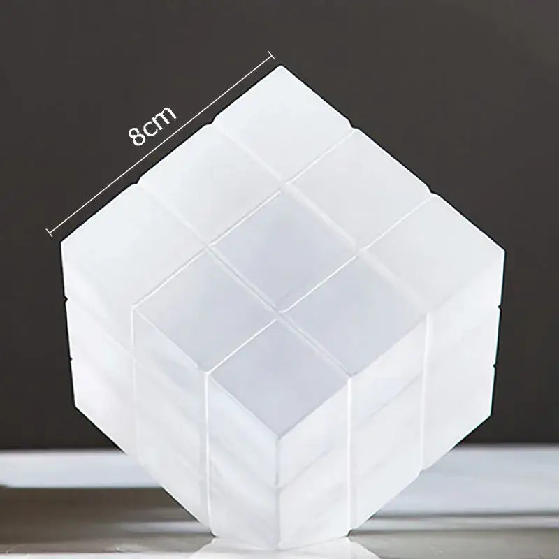 Black Crystal Cube Ornament