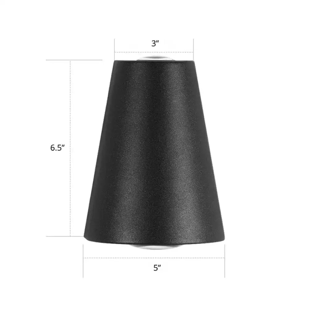 Black Trapezoid Wall Light