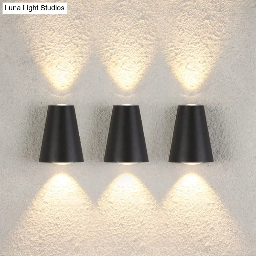 Black Trapezoid Wall Light