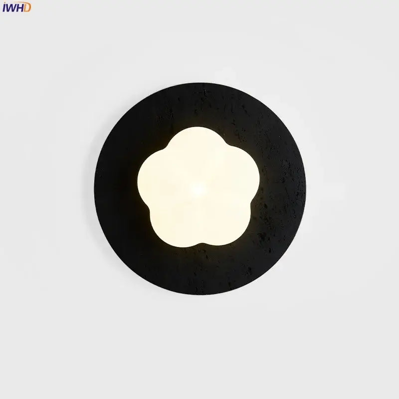 Black Travertine LED Sconce