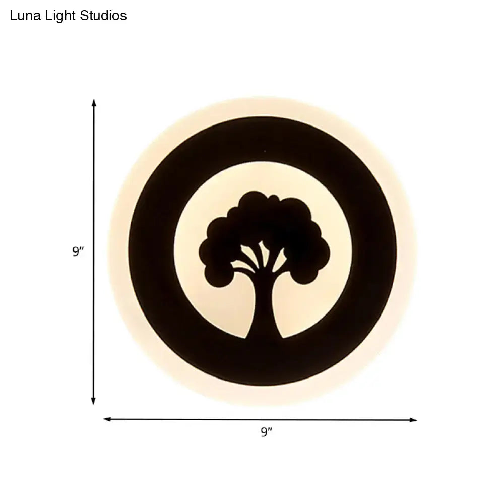 Black Pattern Wall Sconce