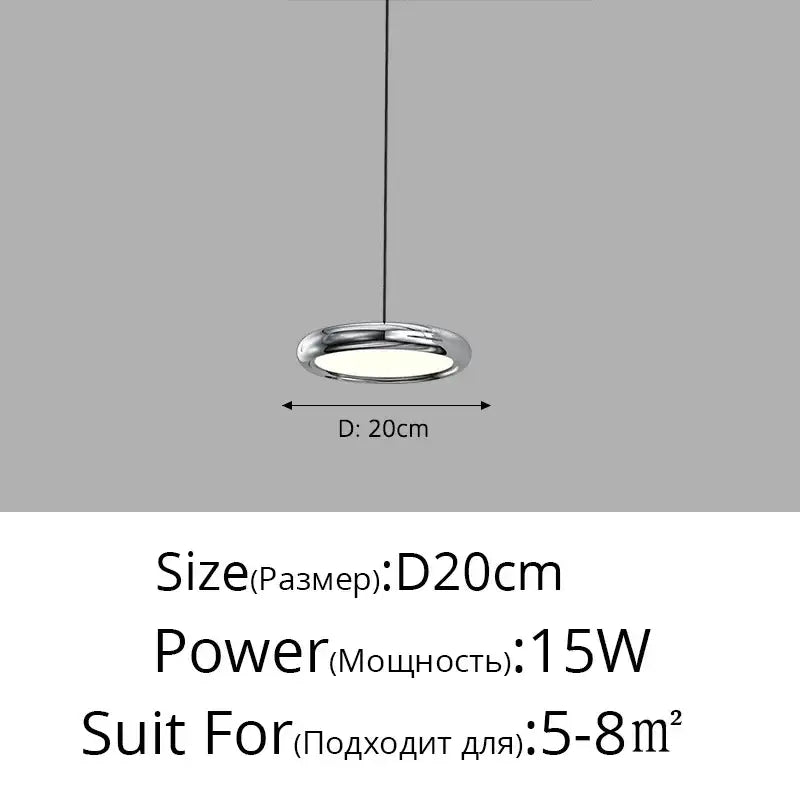 Black Triple Ring Chandelier