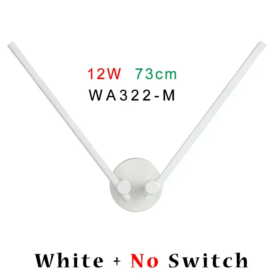 Black Double Arm Wall Light With Switch Option