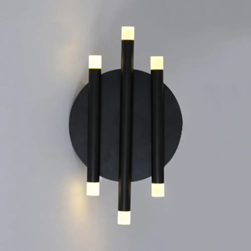 Black Round Wall Sconce