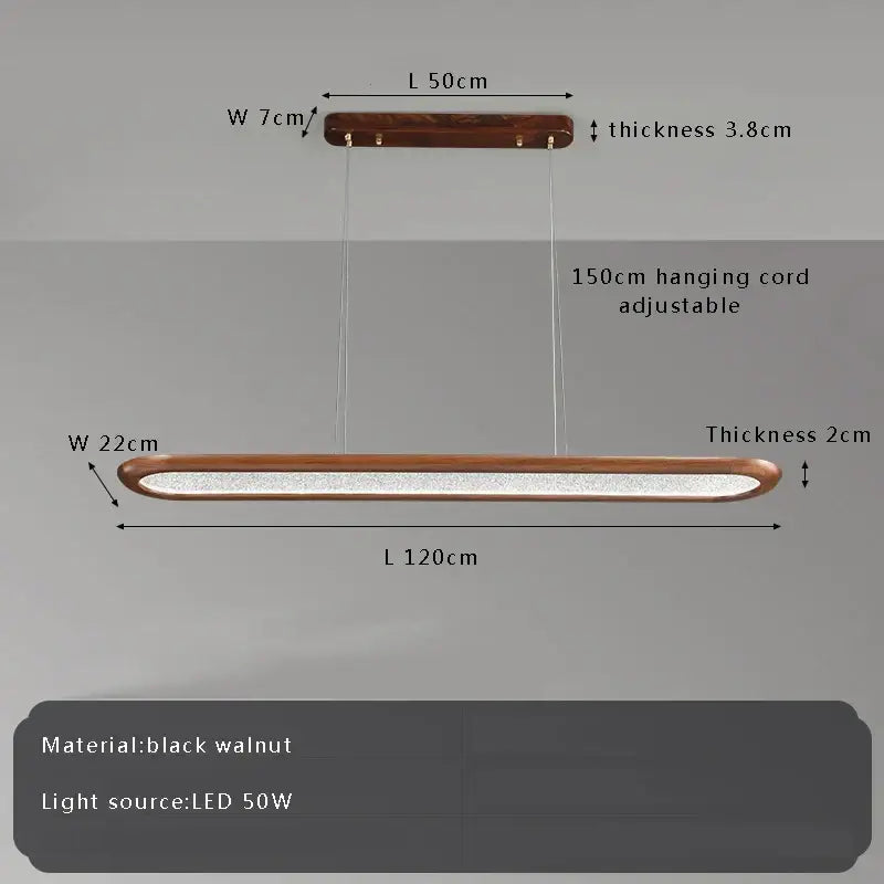 Walnut LED Pendant Lamp