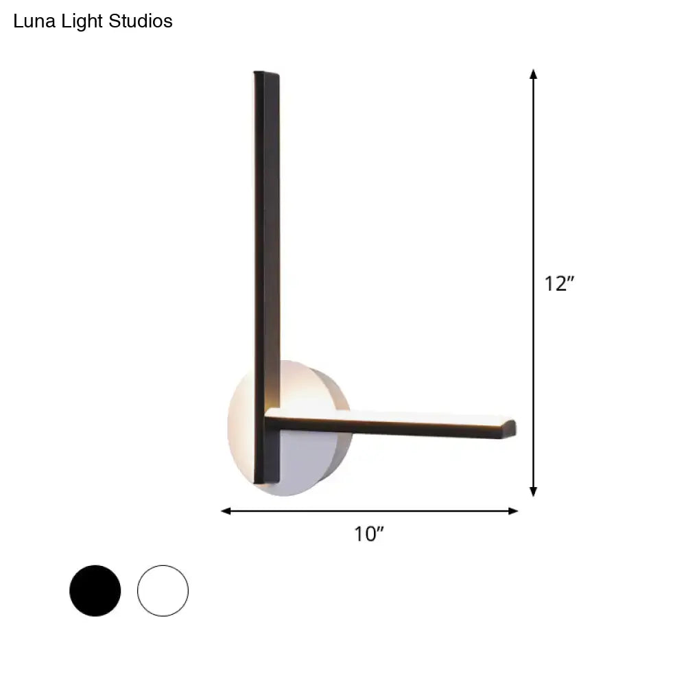 Black Acrylic Cross Sconce