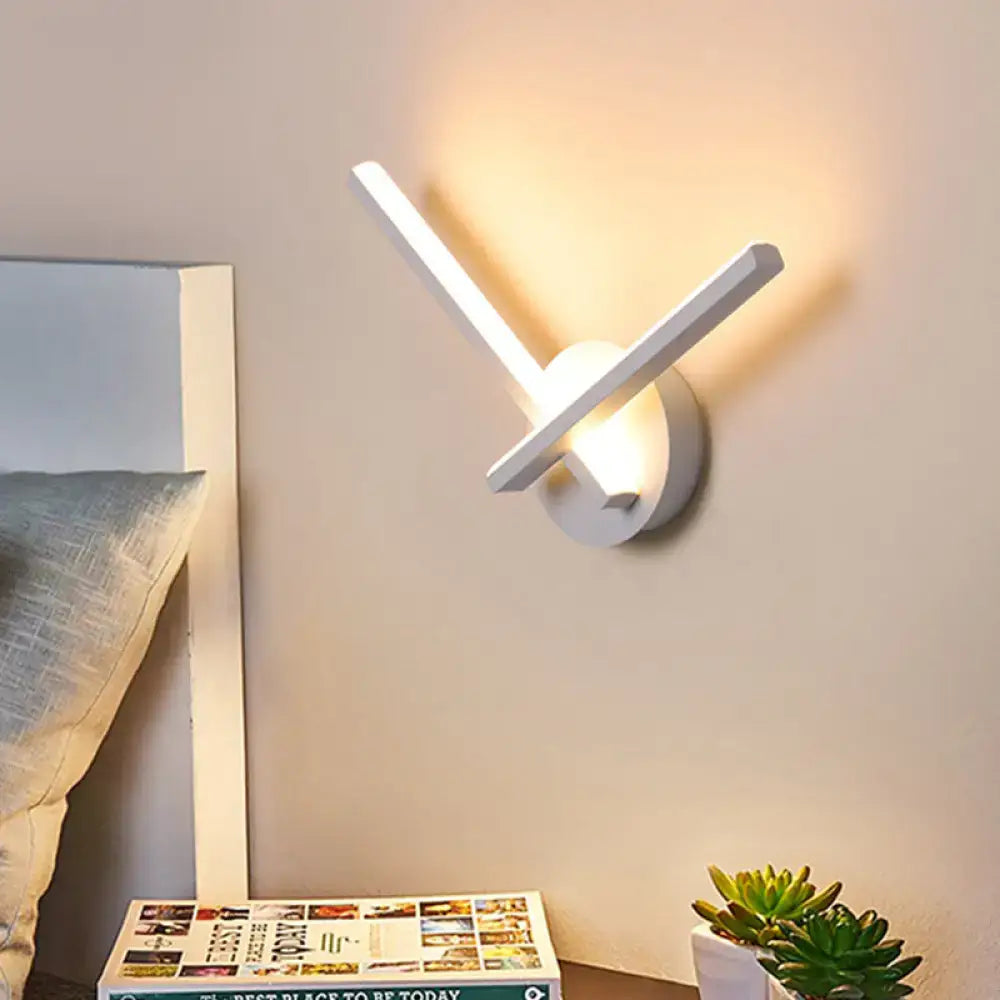 Black Acrylic Cross Sconce