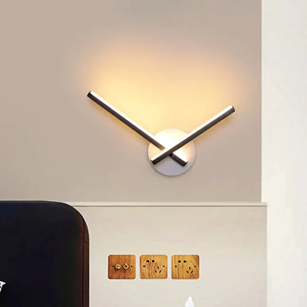 Black Acrylic Cross Sconce