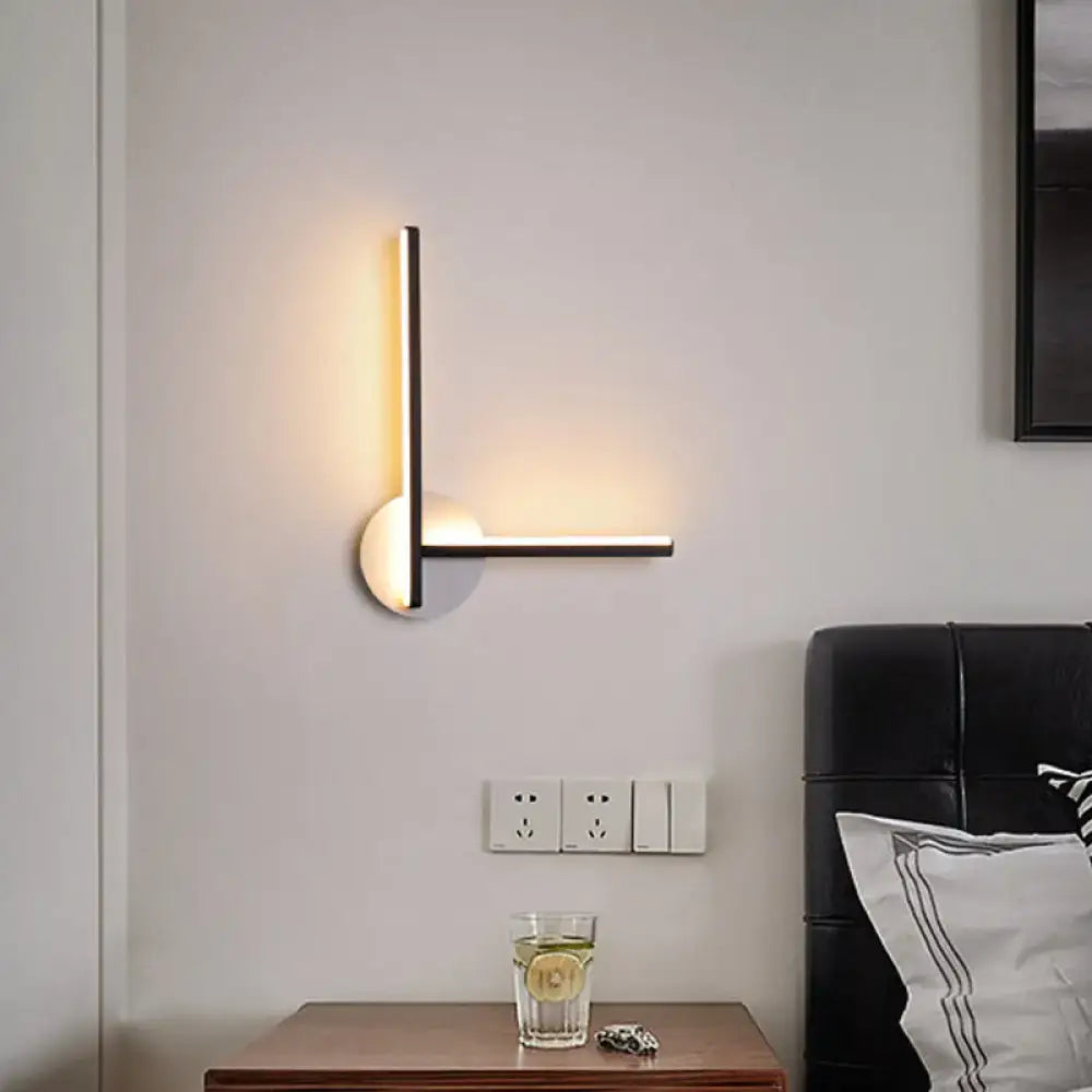 Black Acrylic Cross Sconce