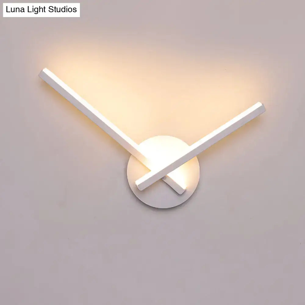 Black Acrylic Cross Sconce