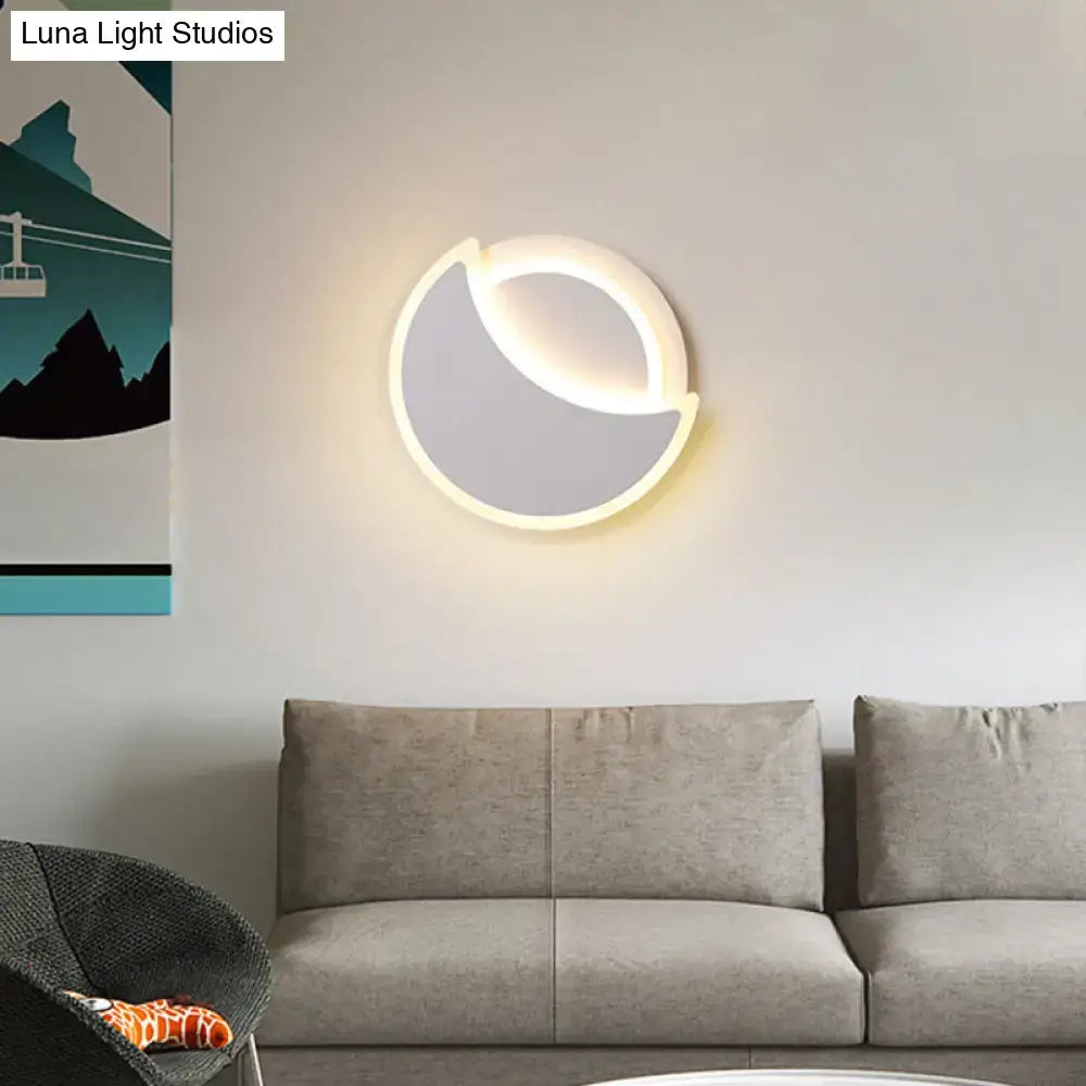 White Eclipse Wall Sconce