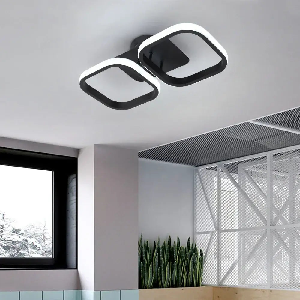 Black Acrylic Dual-Tone Ceiling Lamp
