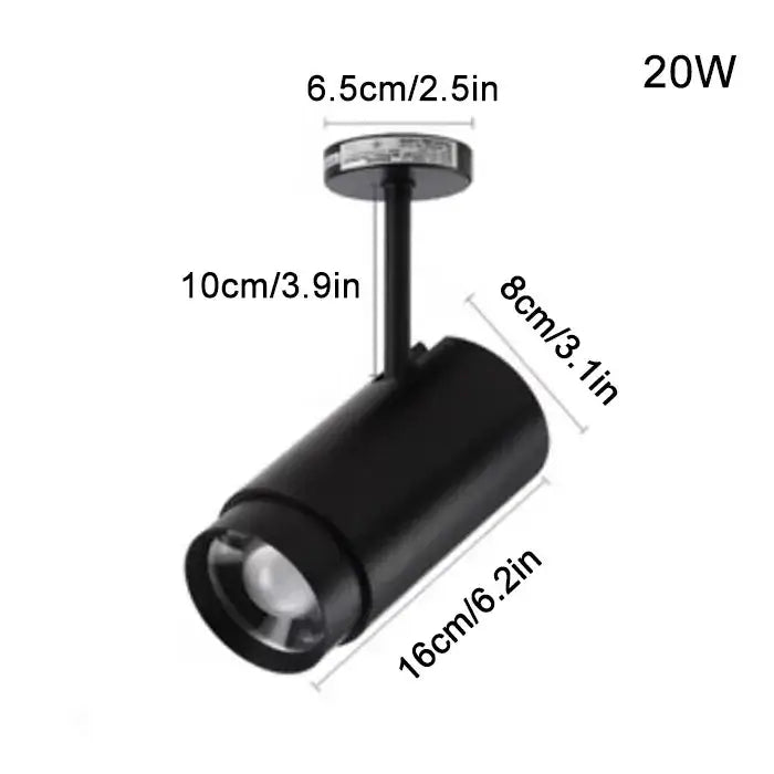 White Beam Ceiling Spotlight